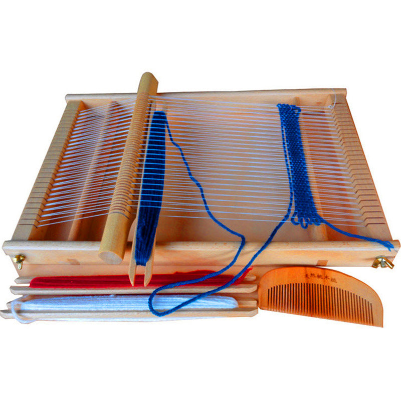 Premium Beech Wood Weaving Loom Set | Mindful DIY Crafting Kit for Beginners | Complete Wooden Weaving Frame & Accessories