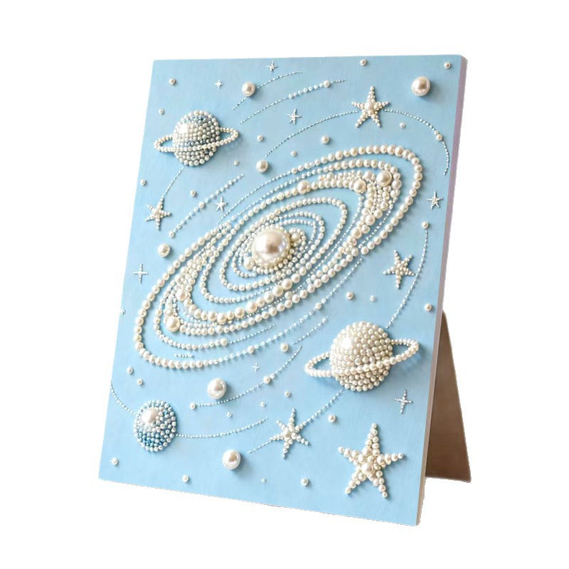 DIY 3D Pearl Painting Landscape Kit – Complete Crafting Set with Frame & Tools (8"x12" / 20x30cm)