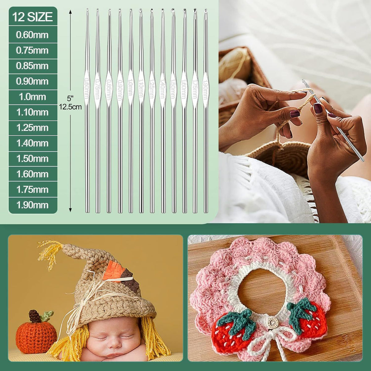 Ultimate 59-Piece Beginner Crochet Kit | Complete Yarn & Hook Starter Set
