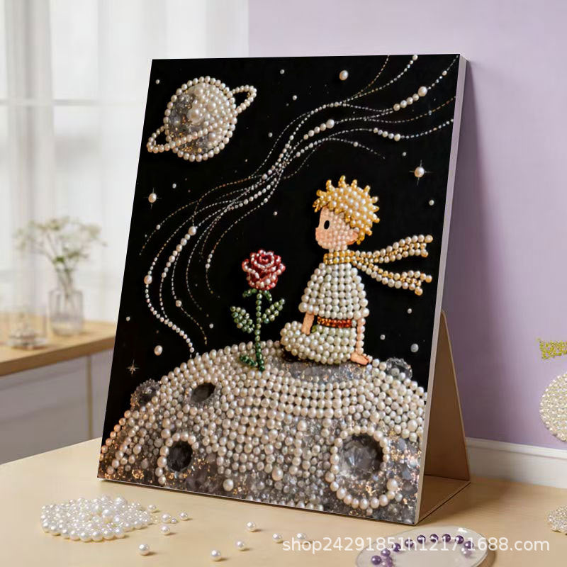 DIY 3D Pearl Painting Landscape Kit – Complete Crafting Set with Frame & Tools (8"x12" / 20x30cm)