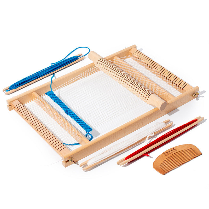 Premium Beech Wood Weaving Loom Set | Mindful DIY Crafting Kit for Beginners | Complete Wooden Weaving Frame & Accessories