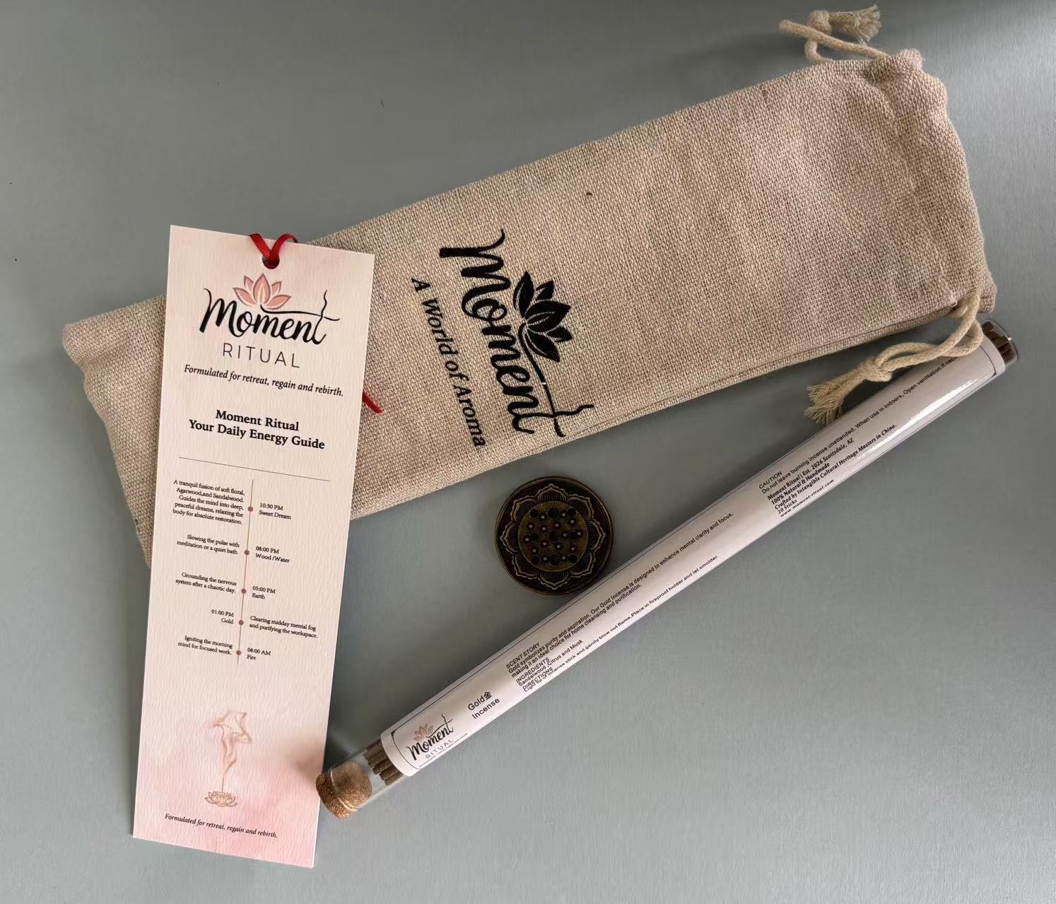 Moment Ritual incense holder for quiet home rituals