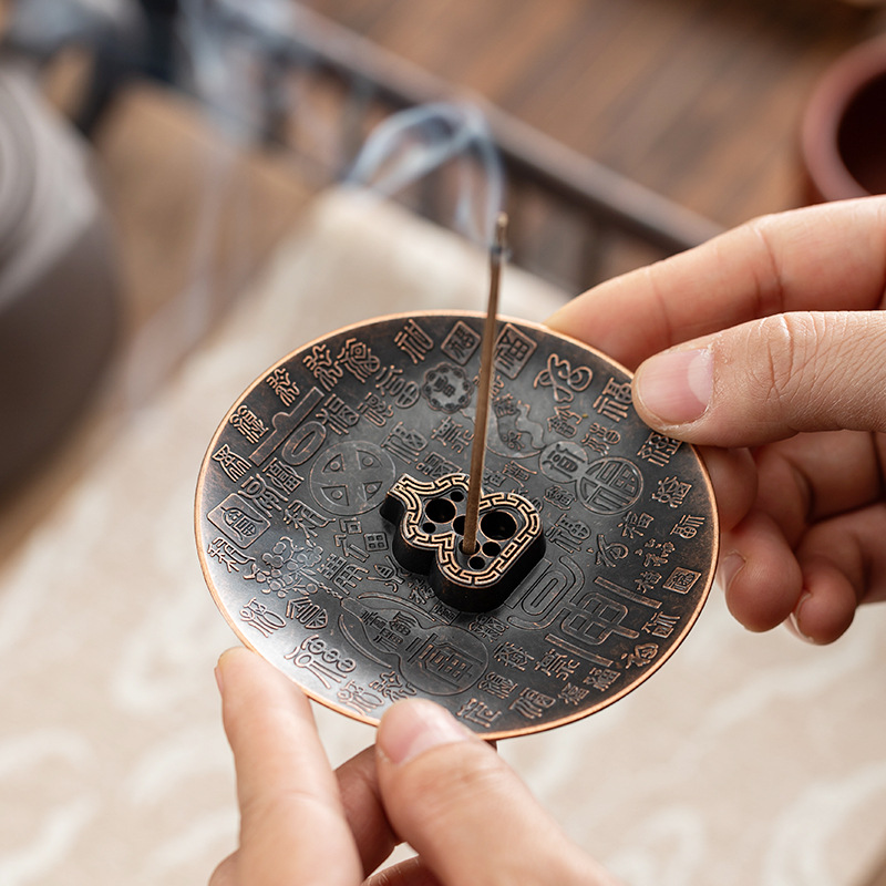 Vintage Luxury "Hundred Blessings" Incense Holder & Censer - Image 2