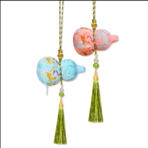 Year of the Horse "Five Poisons Protection" Gourd Sachet Pendant